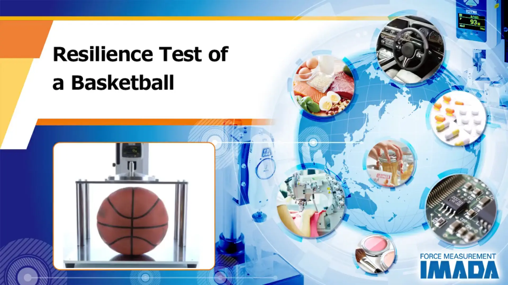 Resilience test of a basketball